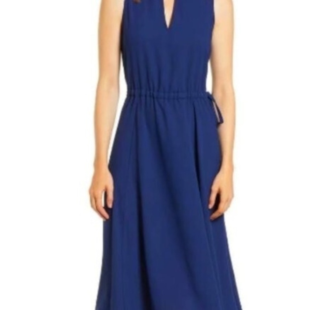 Anne Klein Royal Blue Midi Dress SIZE 2